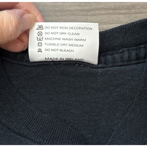 Stonehenge Artwork Vintage-1990’s Single Stitch-Black Souvenir T-Shirt Med - Picture 4 of 8